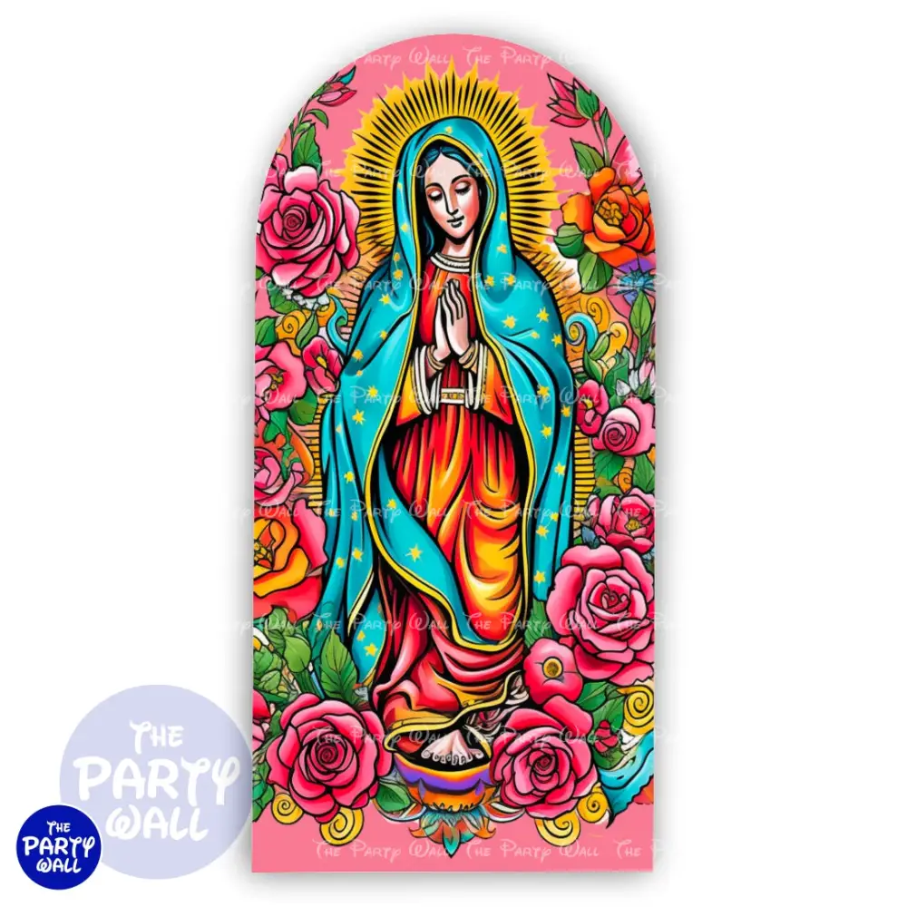 Virgen de Guadalupe - Funda para mampara de punta redonda o rectangular The Party Wall