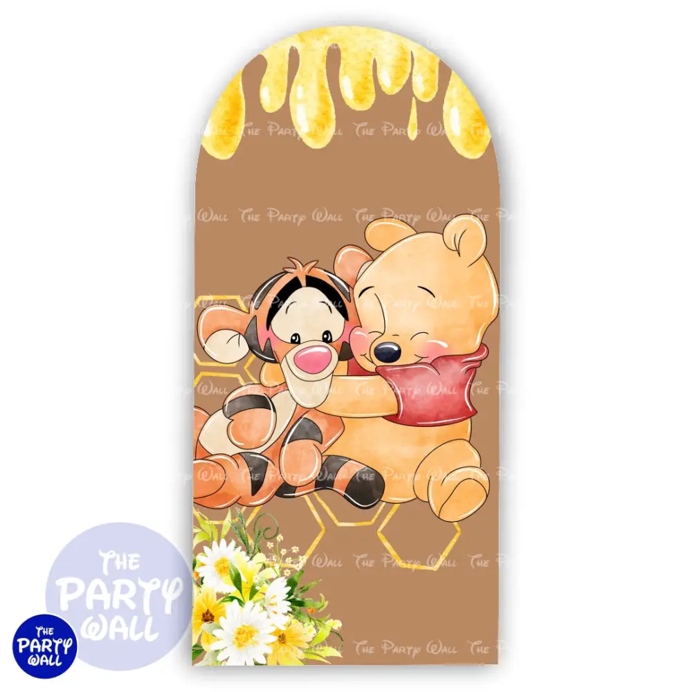 Winnie Pooh - Funda para mampara de punta redonda o rectangular The Party Wall