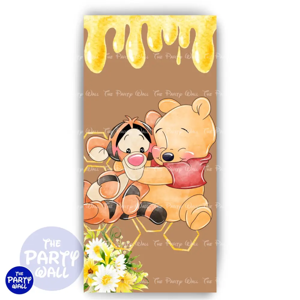 Winnie Pooh - Funda para mampara de punta redonda o rectangular The Party Wall