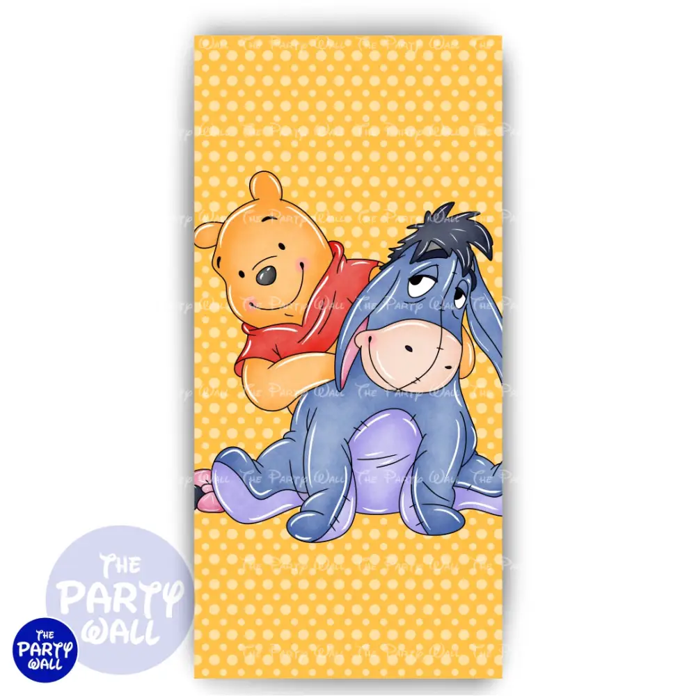 Winnie Pooh - Funda para mampara de punta redonda o rectangular The Party Wall