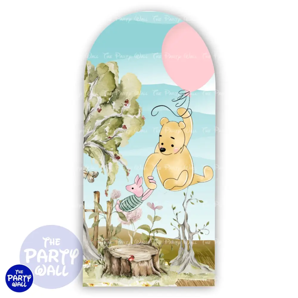 Winnie Pooh - Funda para mampara de punta redonda o rectangular The Party Wall