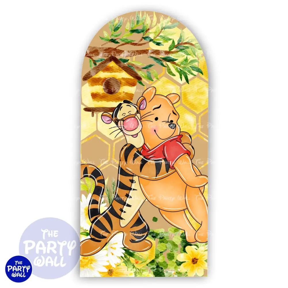 Winnie Pooh - Funda para mampara de punta redonda o rectangular The Party Wall
