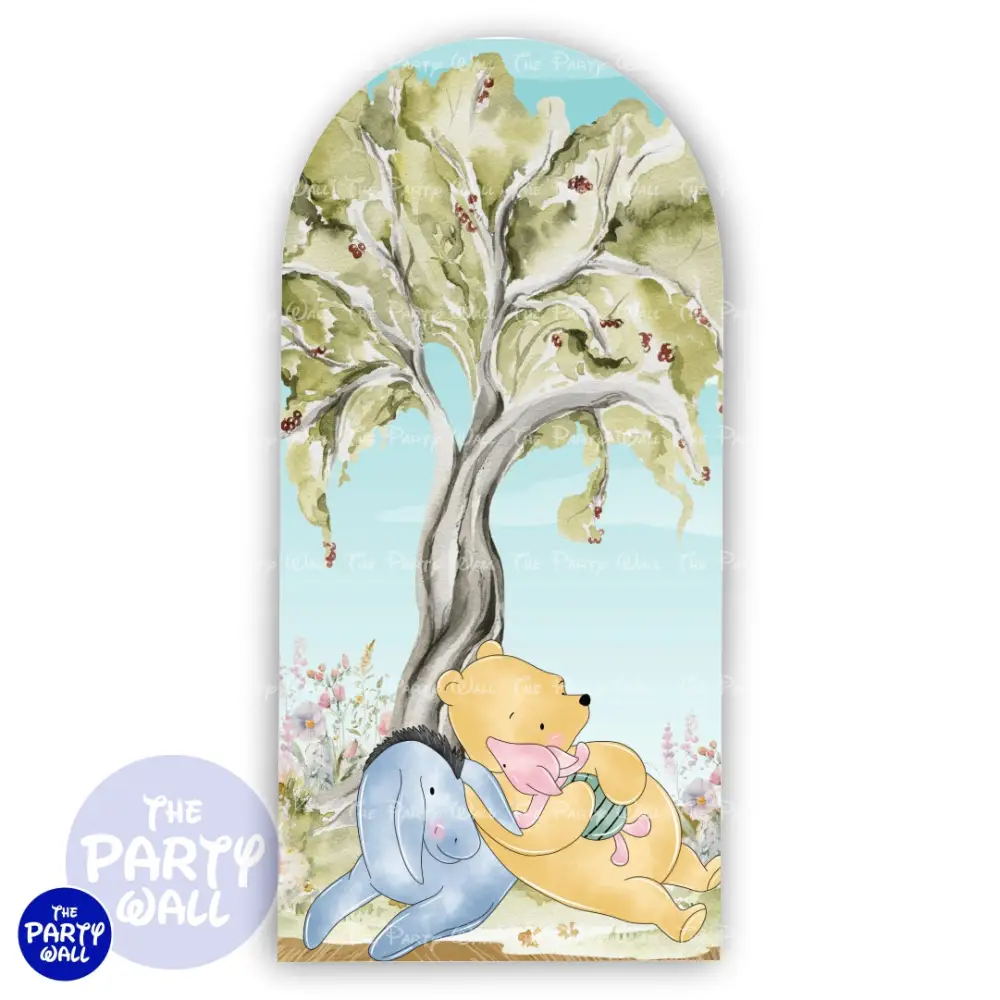 Winnie Pooh - Funda para mampara de punta redonda o rectangular The Party Wall