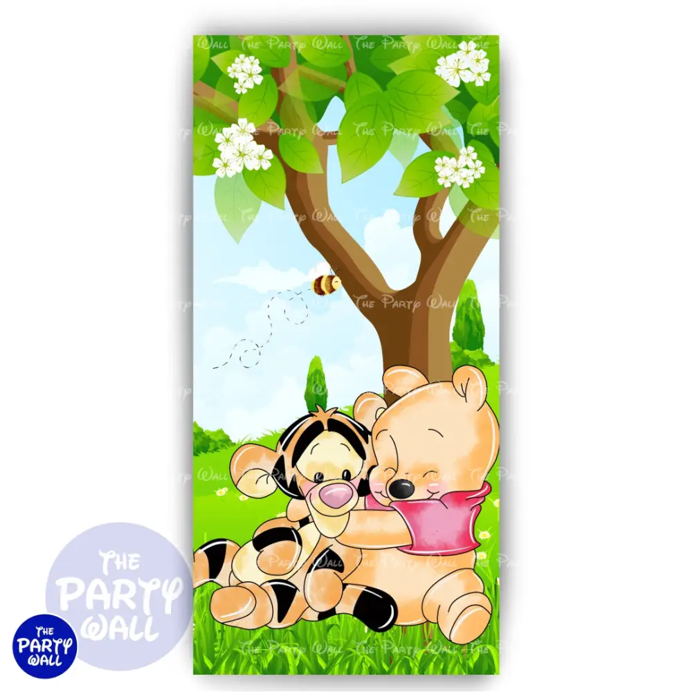 Winnie Pooh - Funda para mampara de punta redonda o rectangular The Party Wall