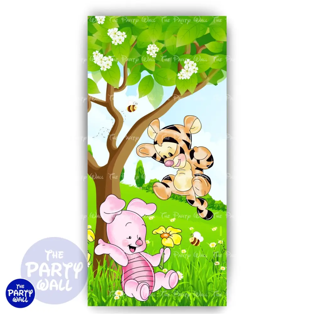 Winnie Pooh - Funda para mampara de punta redonda o rectangular The Party Wall