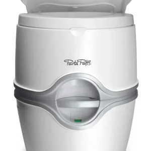 Inodoro eléctrico portátil para autocaravanas Thetford Porta Potti 565E – Blanco/Gris 92306