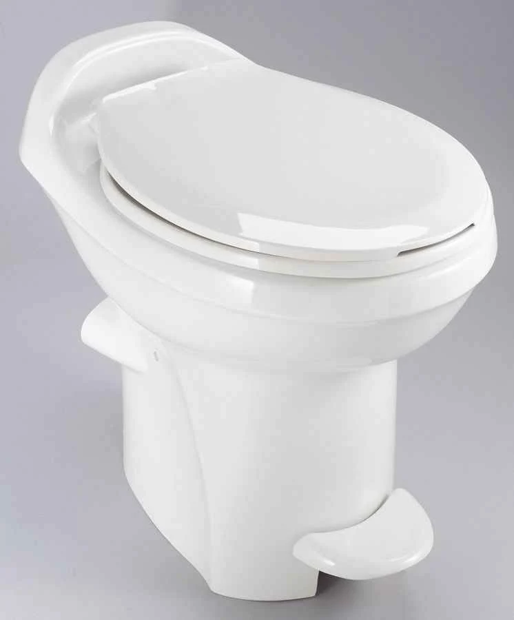 Inodoro para autocaravanas Thetford Aqua-Magic Style Plus de perfil alto con descarga de pedal, blanco 34429