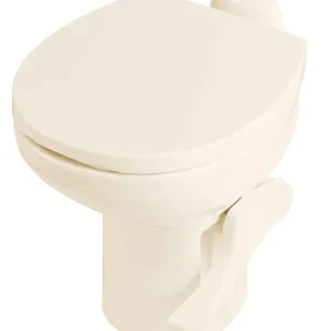Inodoro para autocaravanas Thetford Aqua-Magic Style II de perfil alto con descarga por pedal, color hueso 42062