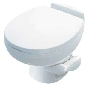 Inodoro de perfil bajo para autocaravanas Thetford Aqua-Magic Residence – Descarga por pedal, blanco 42170