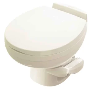 Inodoro de perfil bajo para autocaravanas Thetford Aqua-Magic Residence – Descarga por pedal, color hueso 42172