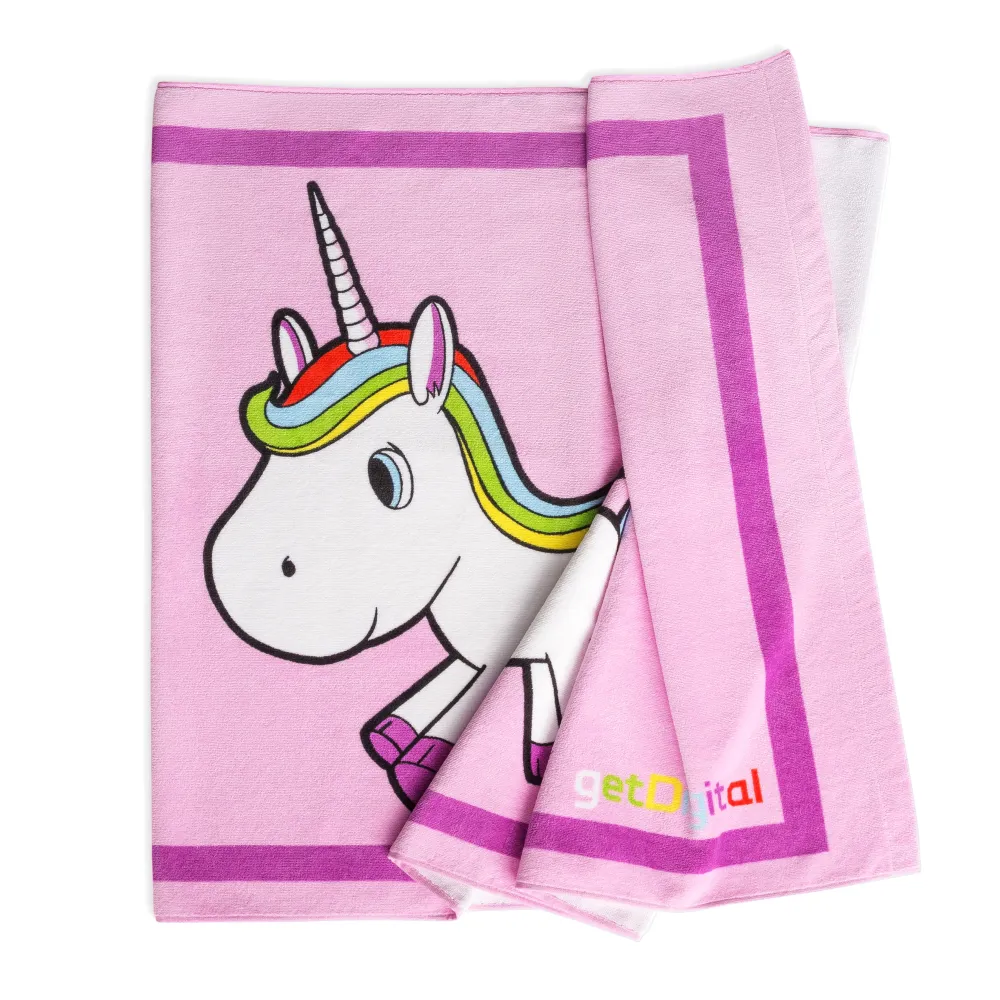 Toalla de playa y baño Unicornio