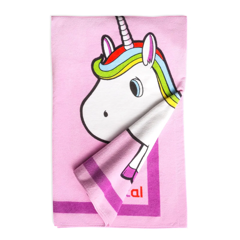 Toalla de playa y baño Unicornio