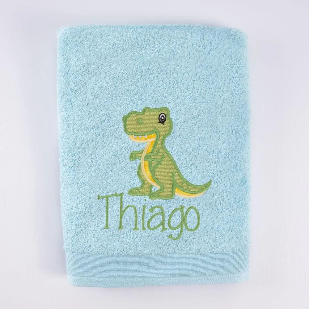 Toallas Personalizadas Niños Dinosaurio T Rex Grande Nanetes
