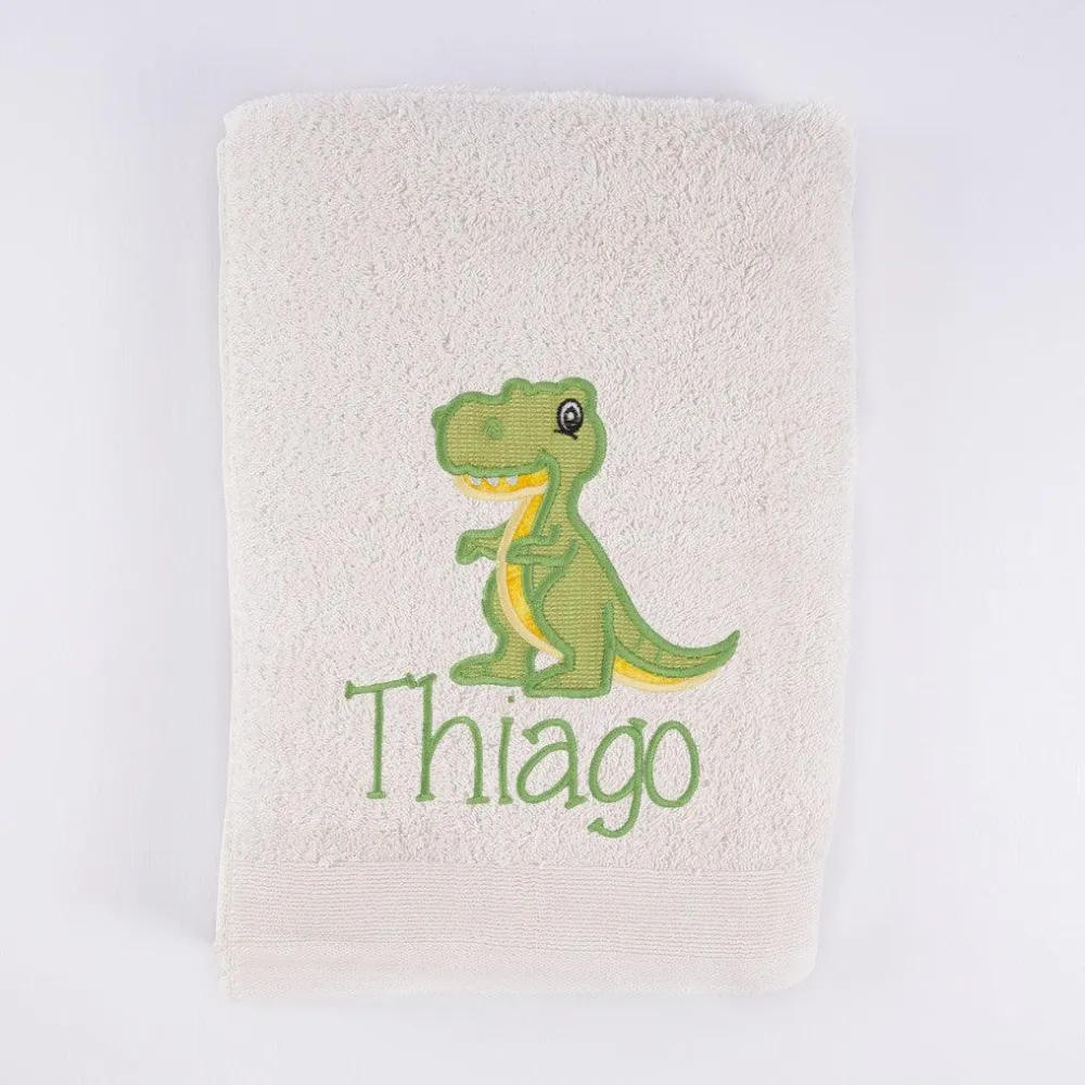 Toallas Personalizadas Niños Dinosaurio T Rex Grande Nanetes