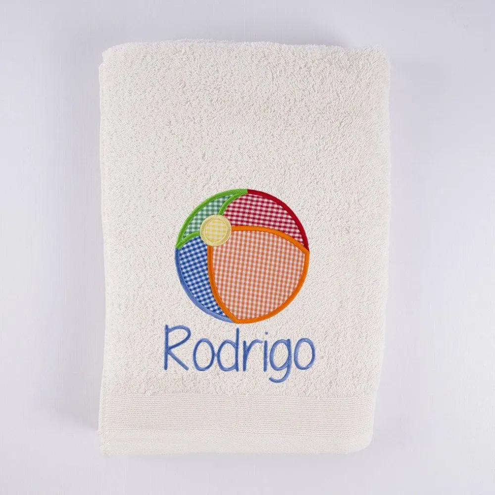 Toallas Personalizadas Pelota Playa Bordada Nanetes