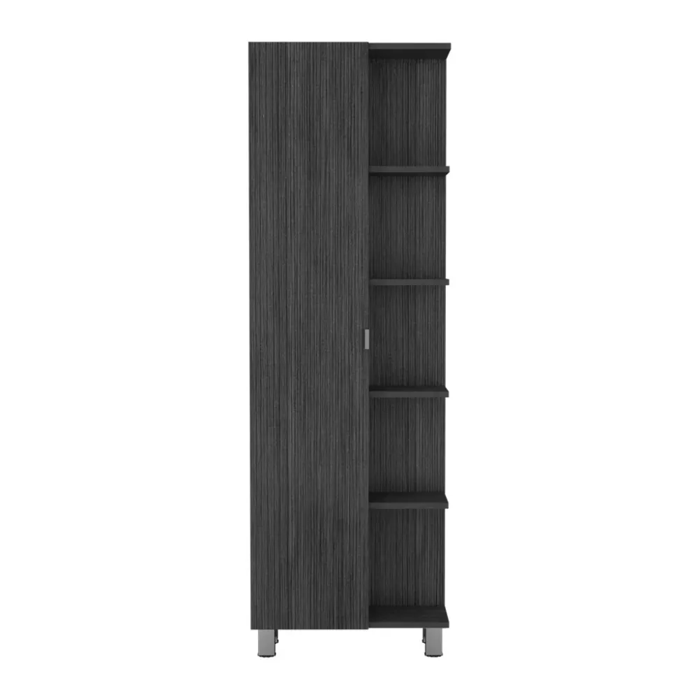 Torre de baño vertical Urano en melamina con 9 estantes