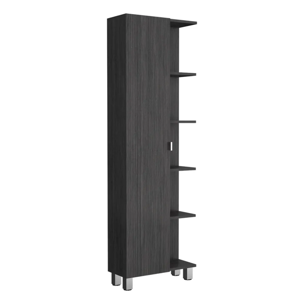 Torre de baño vertical Urano en melamina con 9 estantes