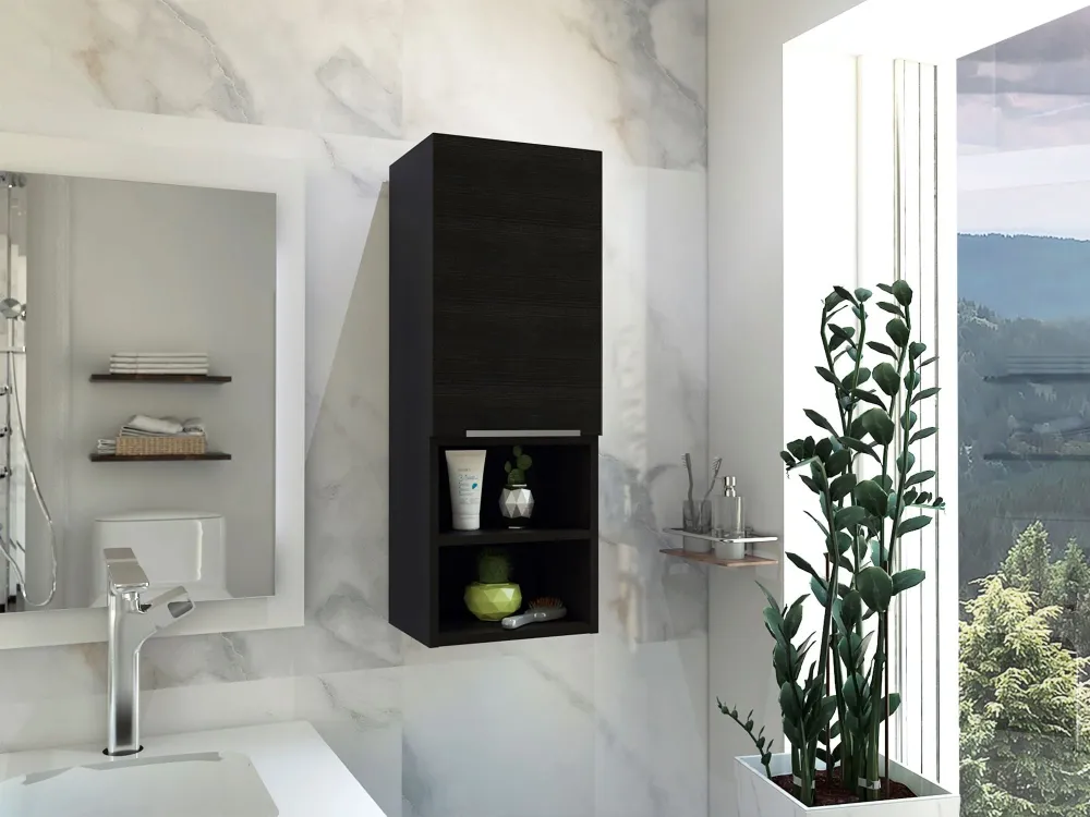 Armario de Pared baño Mila, con estantes Blanco TU HOME Market España