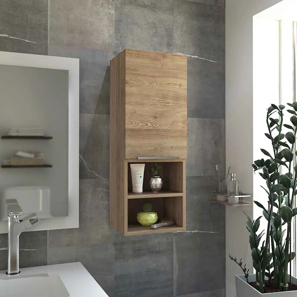 Armario de Pared baño Mila, con estantes Blanco TU HOME Market España
