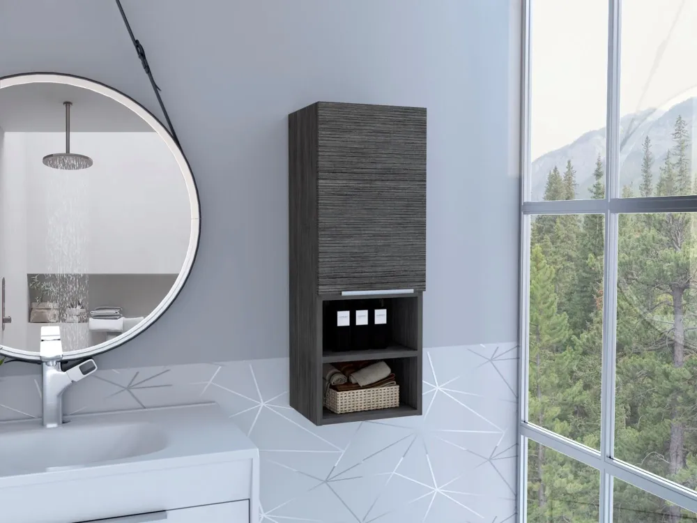Armario de Pared baño Mila, con estantes Blanco TU HOME Market España