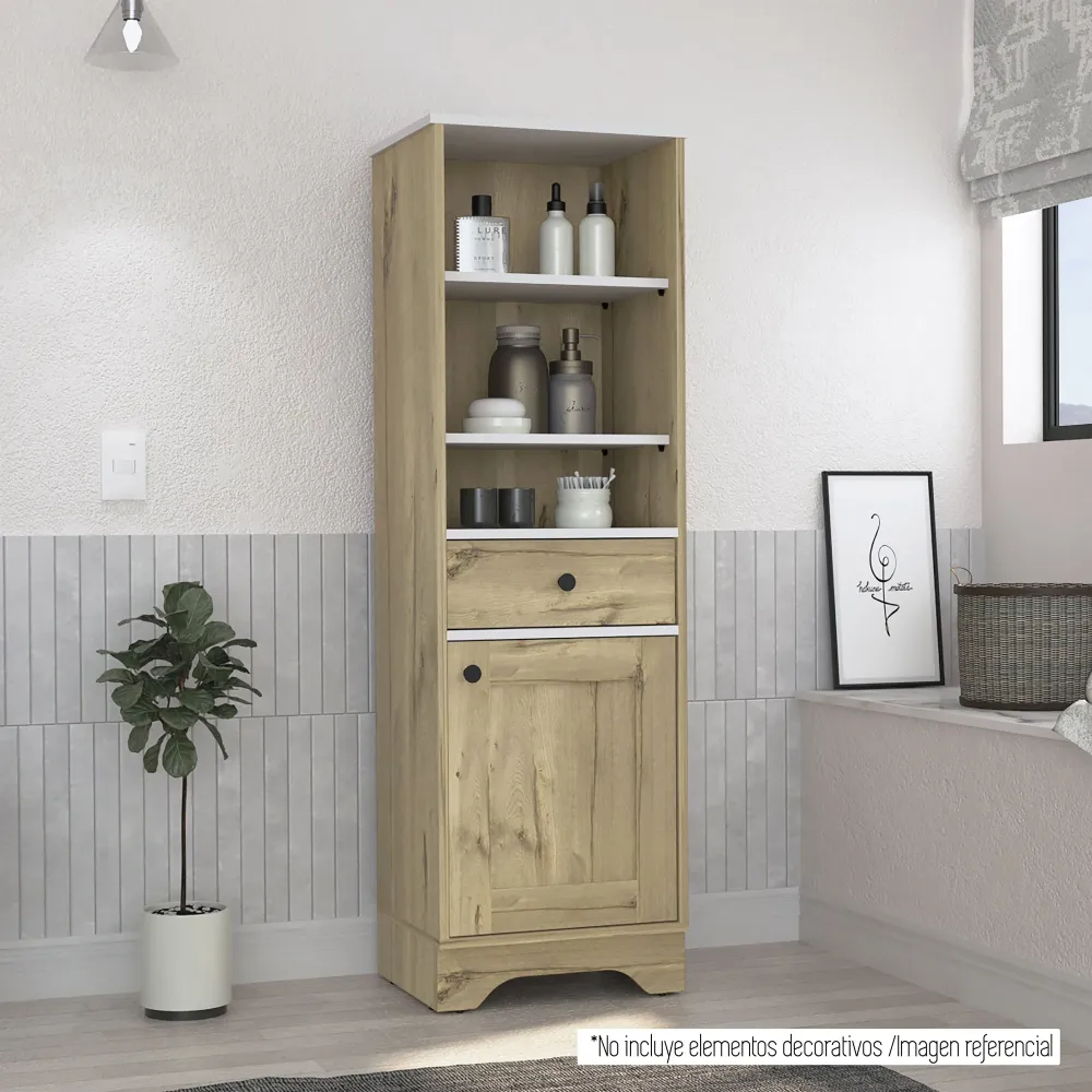 Mueble Columna De Bano 1P Cajon Malaga TU HOME Market España