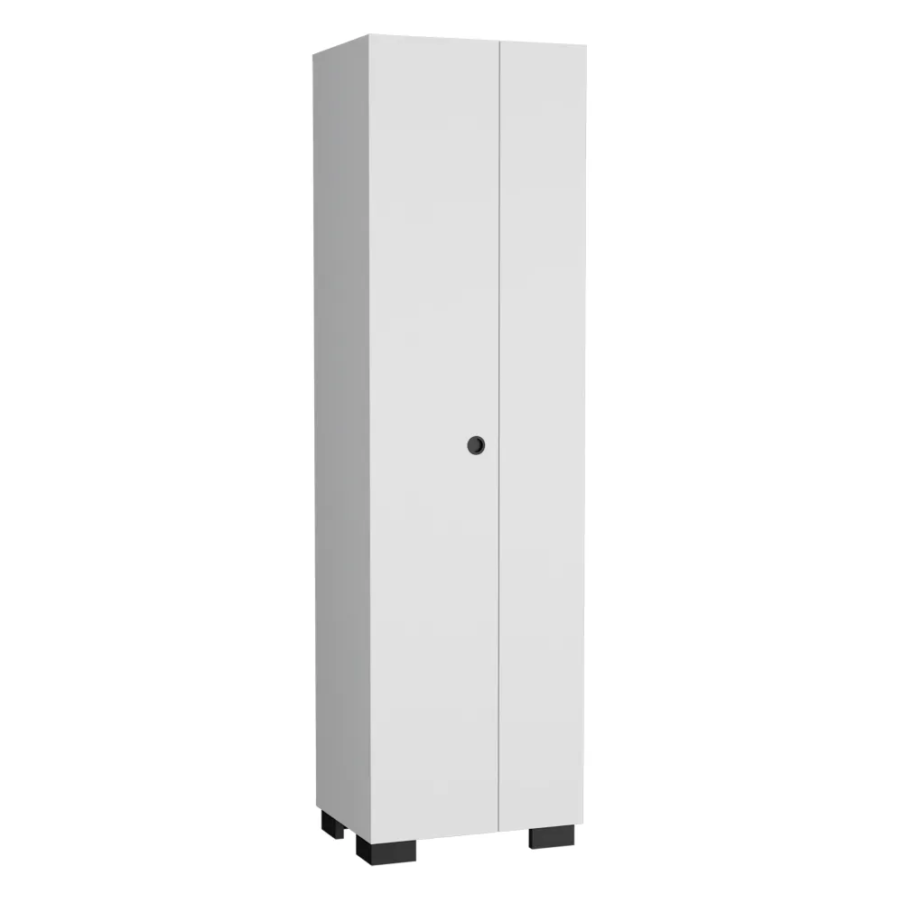 Columna de Baño Lago en melamina con 2 puertas y 6 estantes , blanco , 181.2 cm X 51.2 cm X 39.1 cm TUHOME CONCEPT