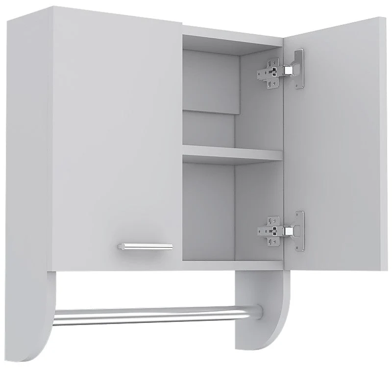 Botiquin Bath, Blanco, con puertas y dos entrepaños para colocar objetos de aseo Tuhome Furniture