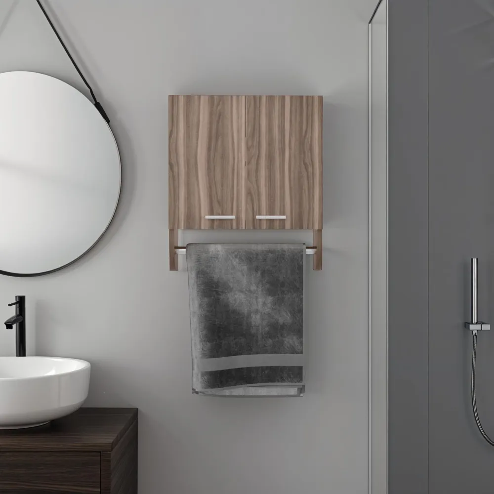 Botiquin Bath 28 Dos Puertas, Avellana Tuhome Furniture