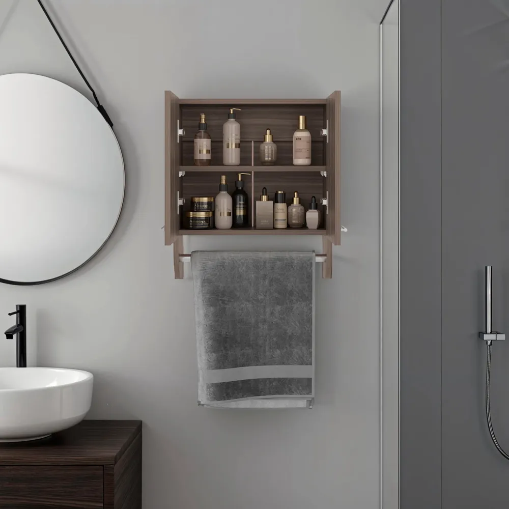 Botiquin Bath 28 Dos Puertas, Avellana Tuhome Furniture
