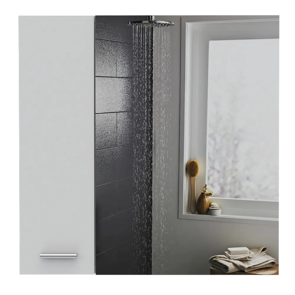 Botiquin Sines Dos Puertas Con Espejo, Blanco Tuhome Furniture