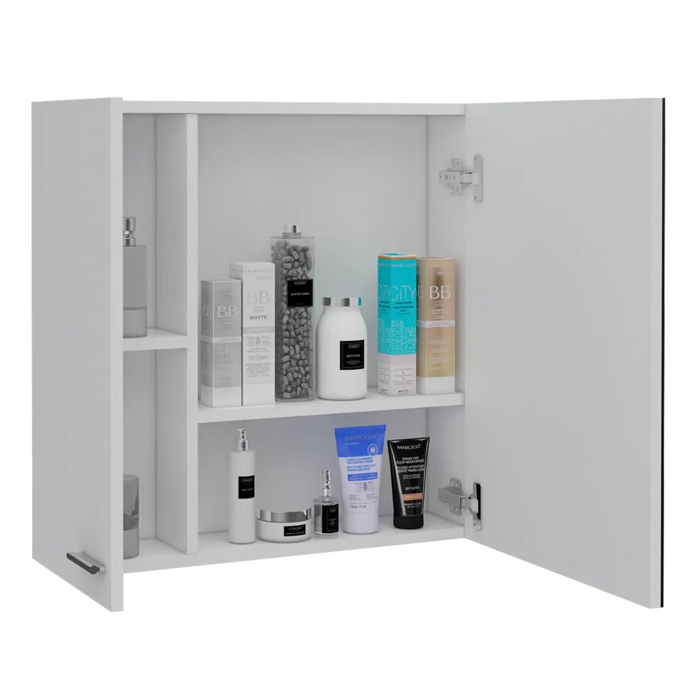 Botiquin Sines Dos Puertas Con Espejo, Blanco Tuhome Furniture