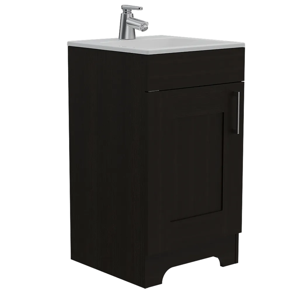 Combo Barcelona, Wengue, incluye mueble lavamanos y baño Tuhome Furniture