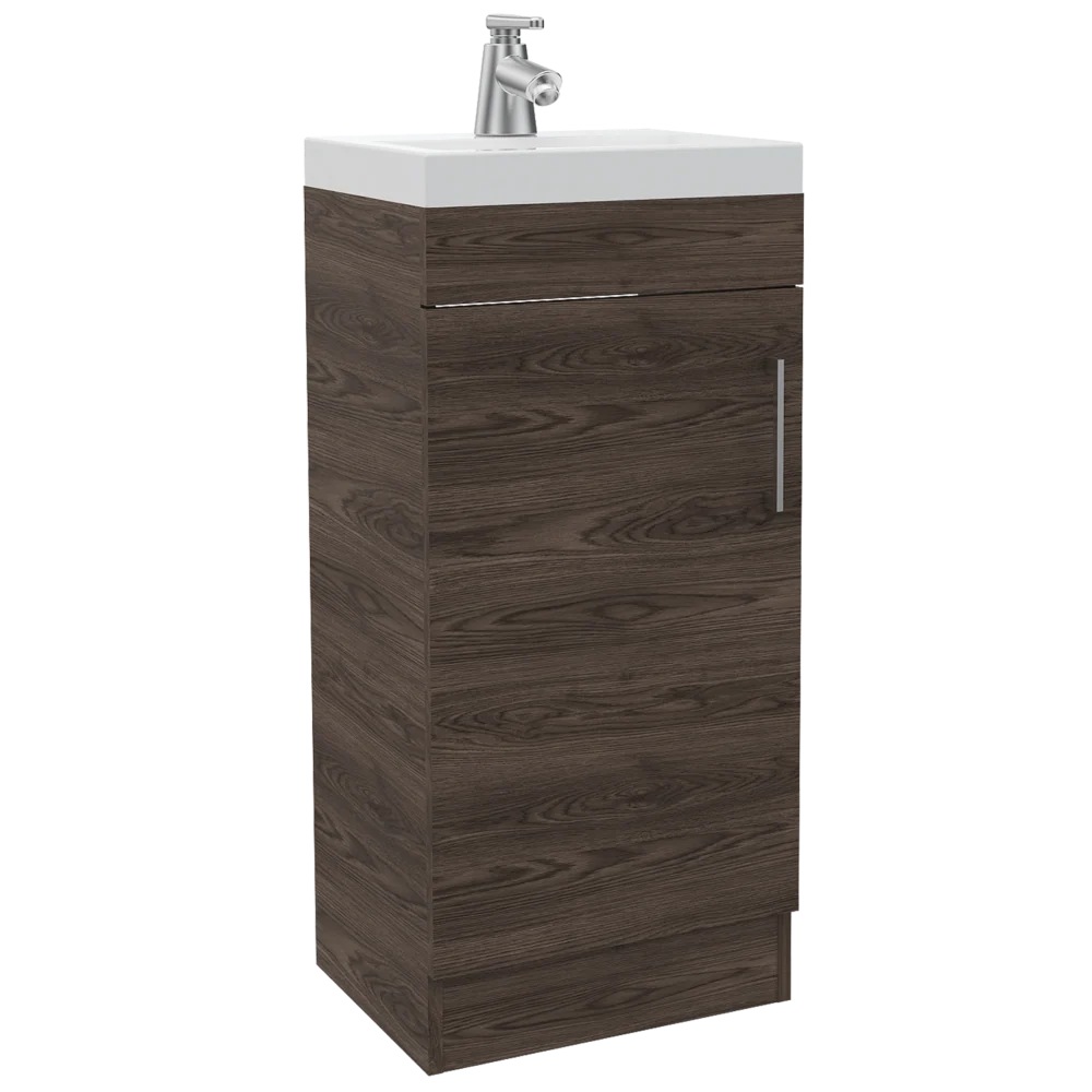 Combo Bath, Wengue, incluye botiquín y mueble de lavamanos Tuhome Furniture