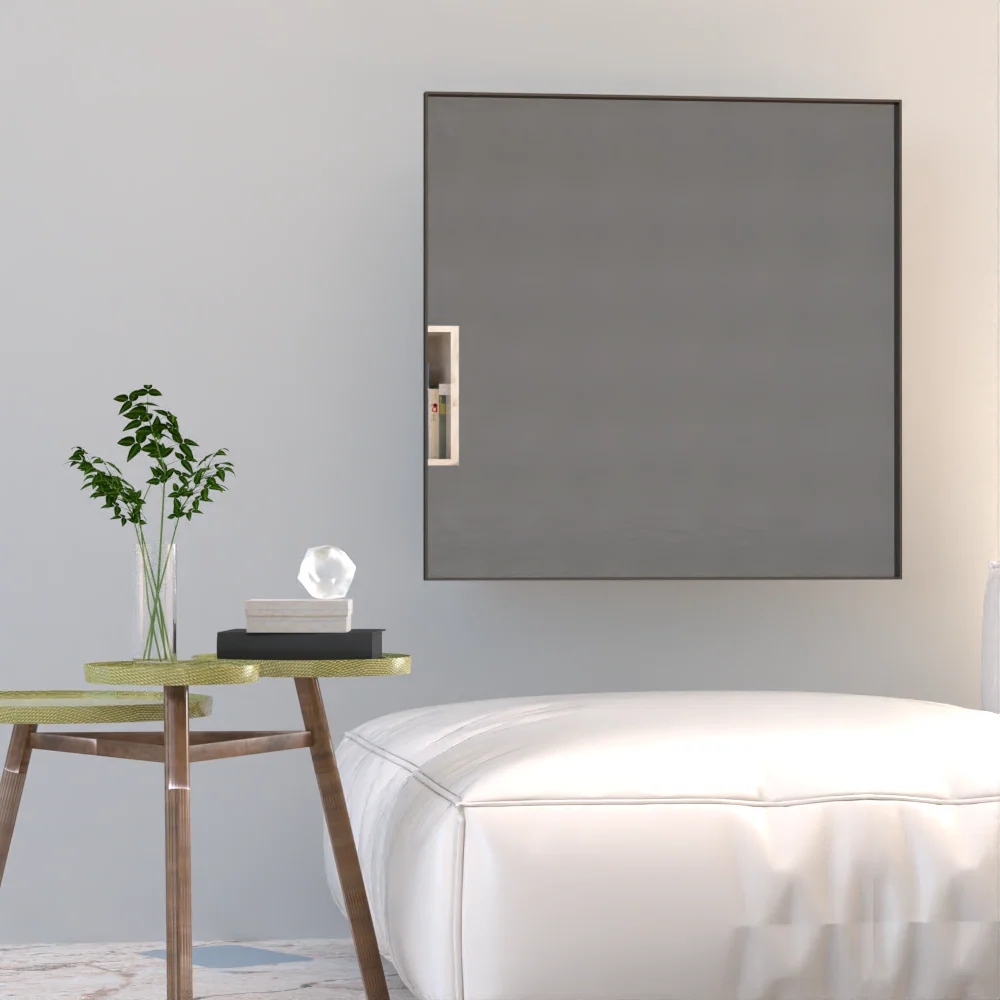 Espejo Ambar, con marco negro Tuhome Furniture
