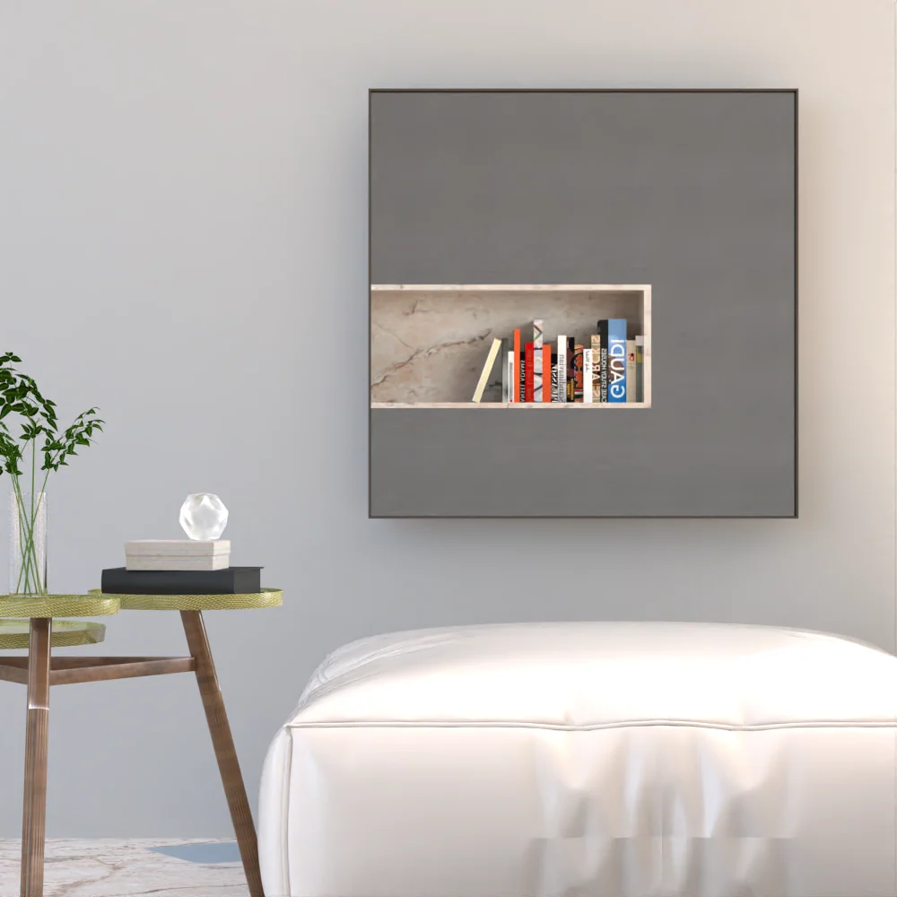 Espejo Ambar, con marco negro Tuhome Furniture