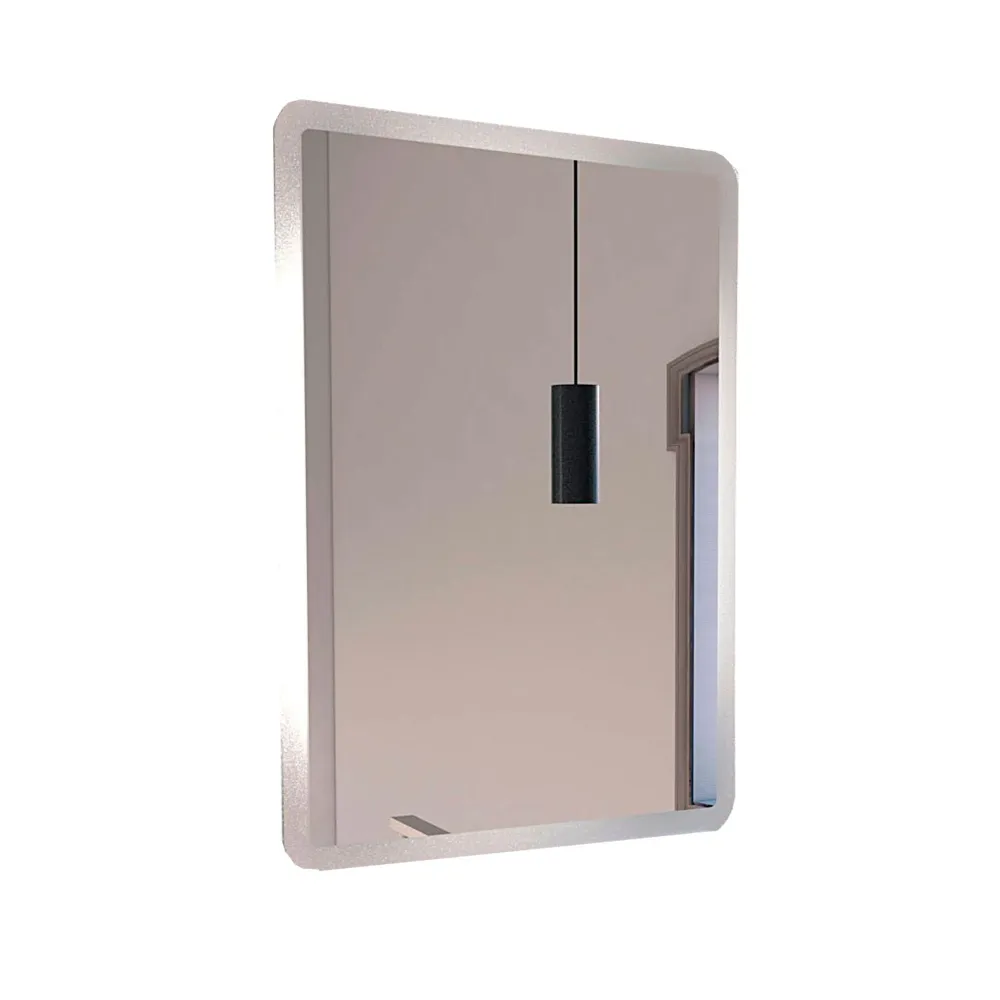 Espejo Arezzo, Gris, con borde en sandblasting Tuhome Furniture