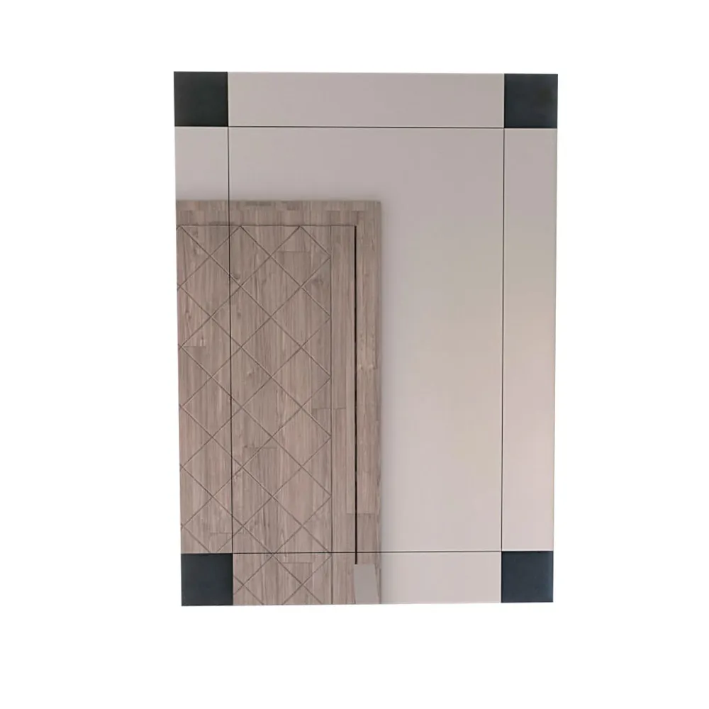 Espejo Genova, Gris, con bordes oscuros Tuhome Furniture
