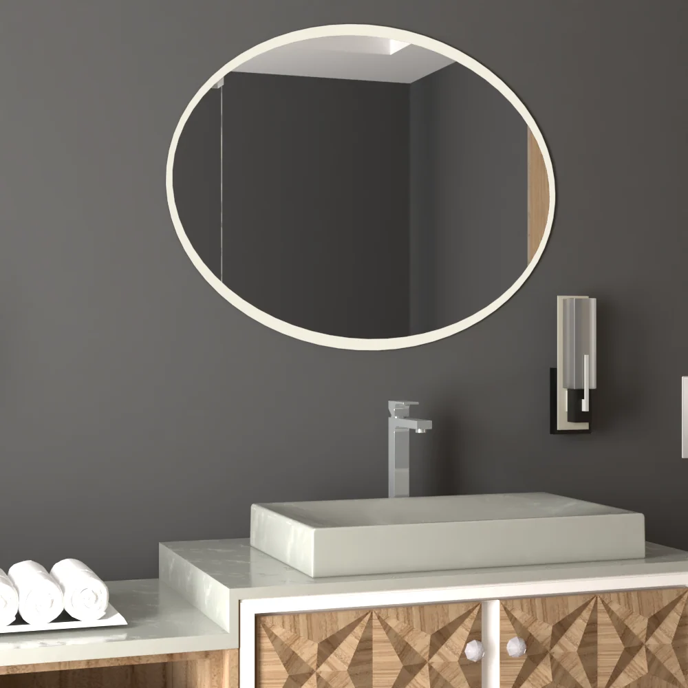 Espejo Horus, con forma ovalada Tuhome Furniture
