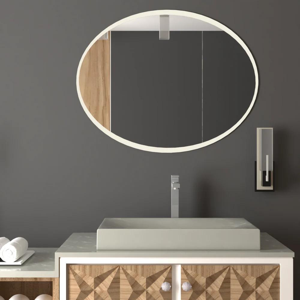 Espejo Horus, con forma ovalada Tuhome Furniture