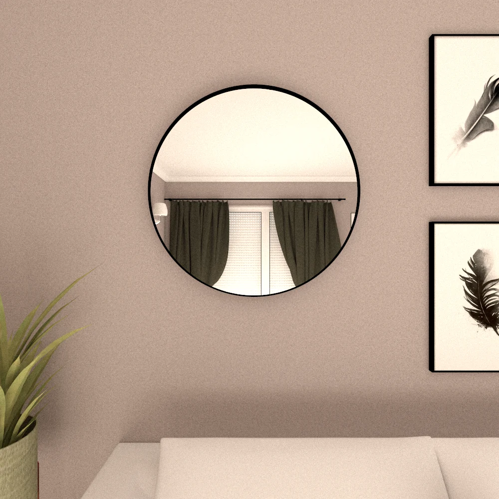 Espejo Lisboa, con forma circular Tuhome Furniture
