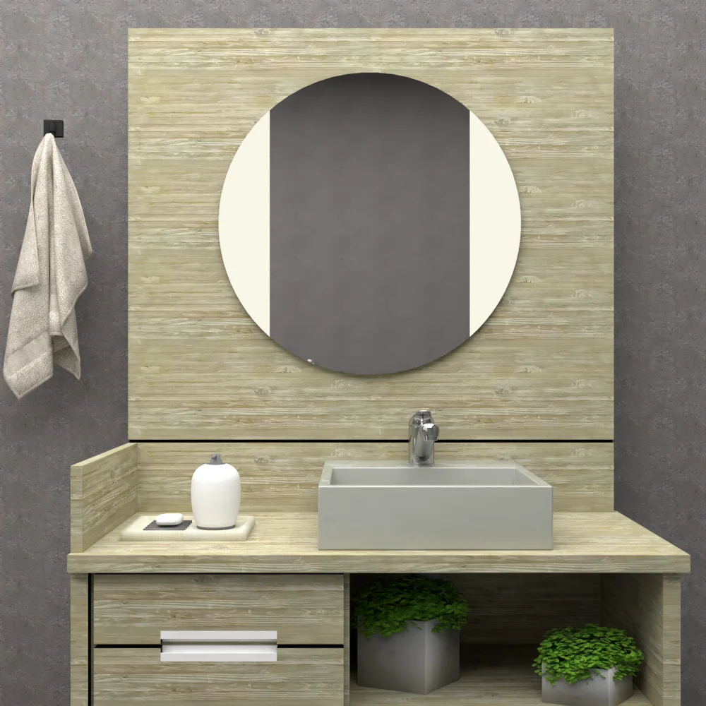 Espejo Lucas, con forma circular Tuhome Furniture