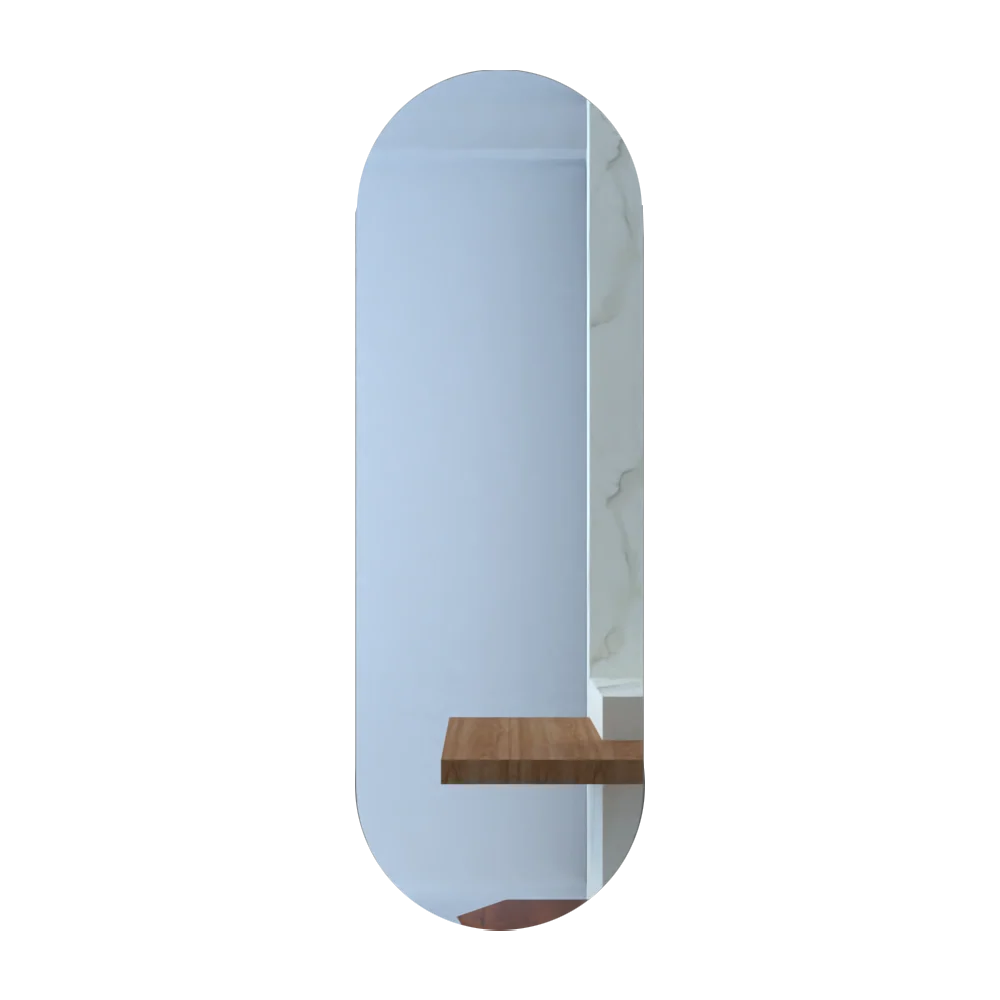 Espejo Lucera, con forma rectangular Tuhome Furniture