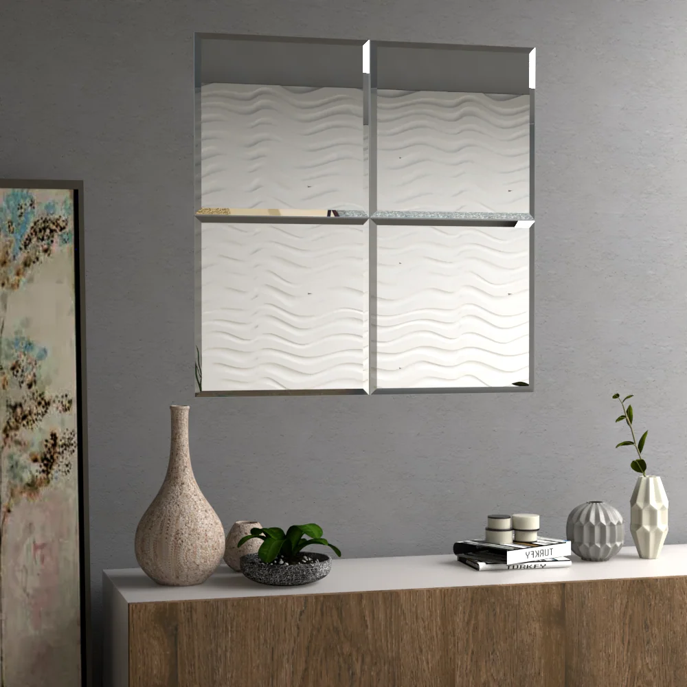 Espejo Malta, con forma cuadrada Tuhome Furniture