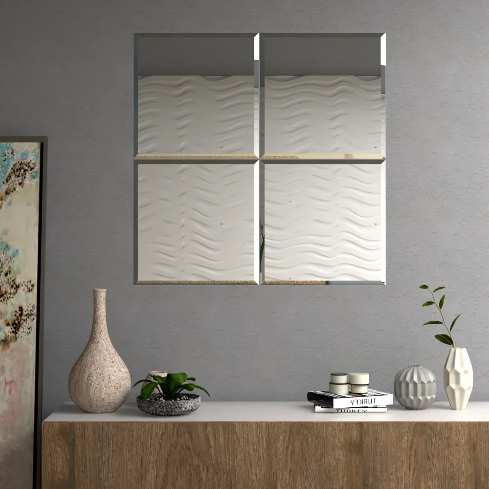 Espejo Malta, con forma cuadrada Tuhome Furniture