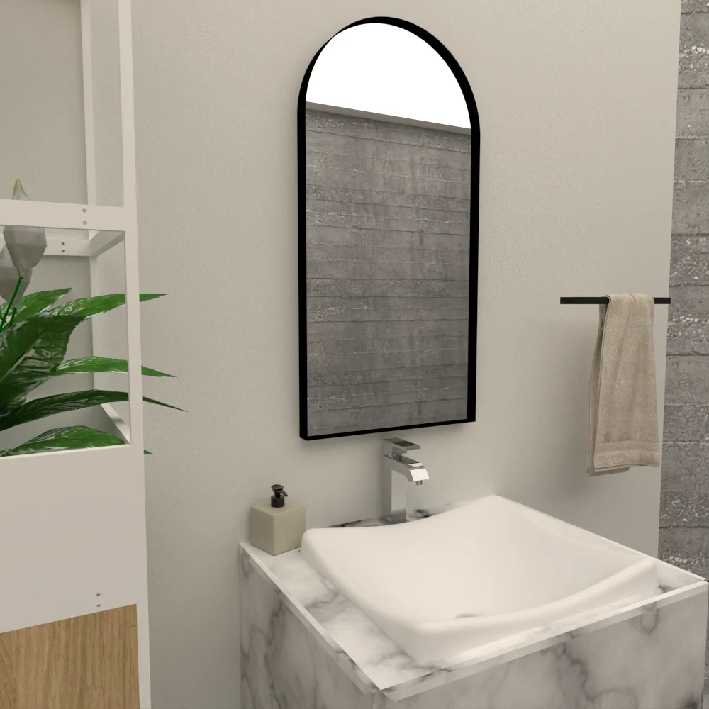 Espejo Marsella, con forma rectangular Tuhome Furniture