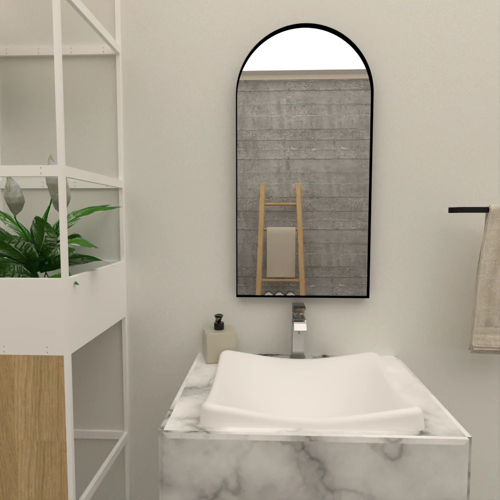 Espejo Marsella, con forma rectangular Tuhome Furniture