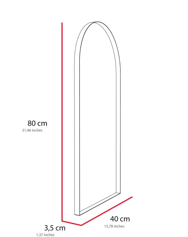 Espejo Marsella, con forma rectangular Tuhome Furniture