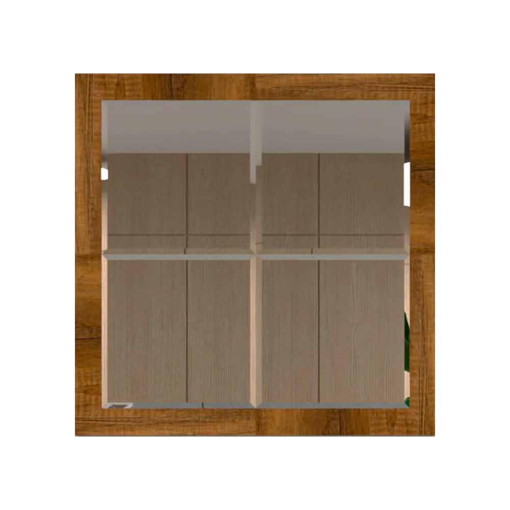 Espejo Olivo, con forma cuadrada Tuhome Furniture