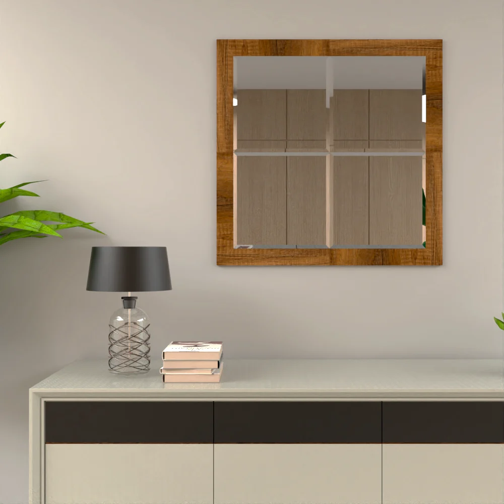 Espejo Olivo, con forma cuadrada Tuhome Furniture