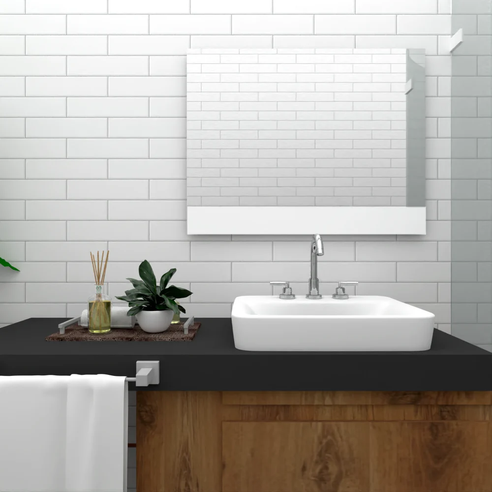 Espejo Palermo, con forma rectangular Tuhome Furniture
